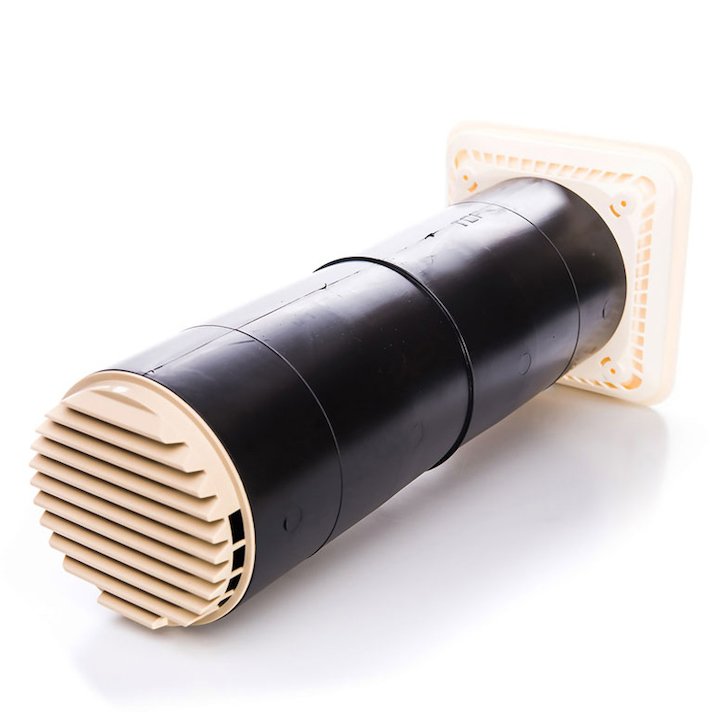 Rytons Lookryt 125mm Round Highrise Aircore Wall Air Vent - Buff