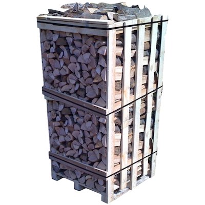EVA Kiln Dried Hardwood Logs - 2m Cubic Crate