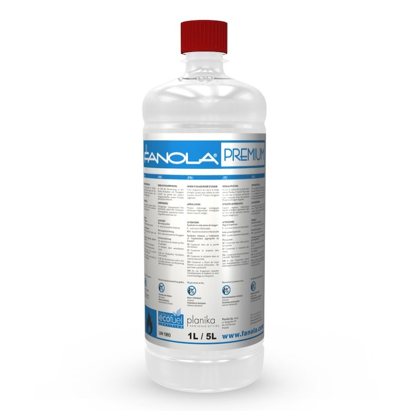 Fanola Premium Bio-Ethanol 1L Bottle - Clear