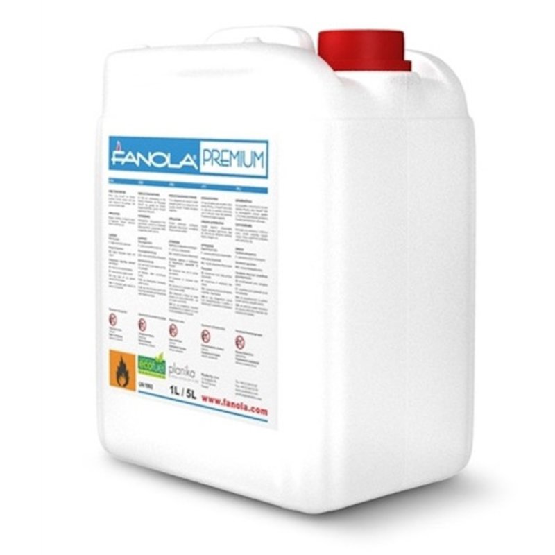 Fanola Premium Bio-Ethanol 5L Bottle - Clear