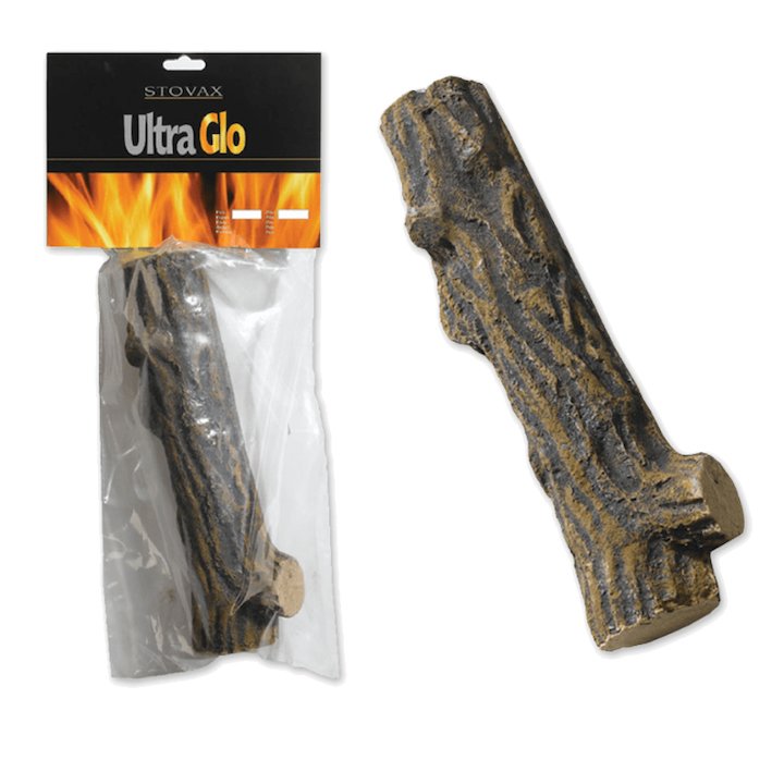 Stovax Ceramic Gas Log Pieces Brown Large - Brown