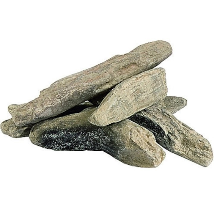 Gallery Ceramic Gas Driftwood Log Pieces - Grey