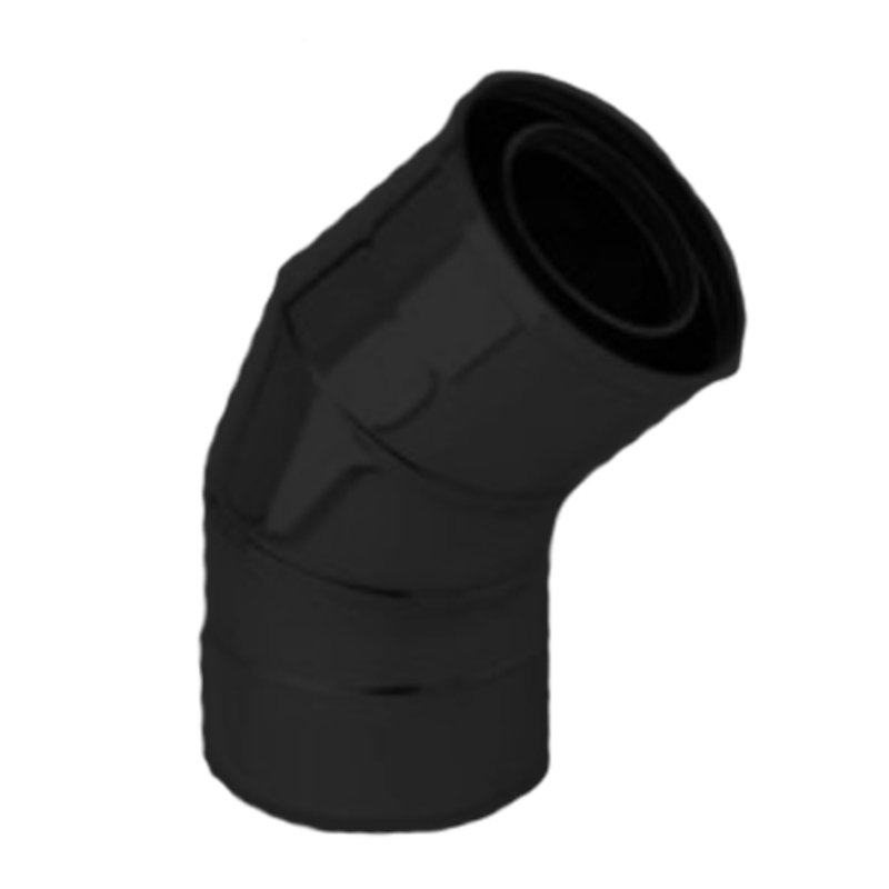 Gazco 45/135° Bend Balanced Flue Pipe - Anthracite