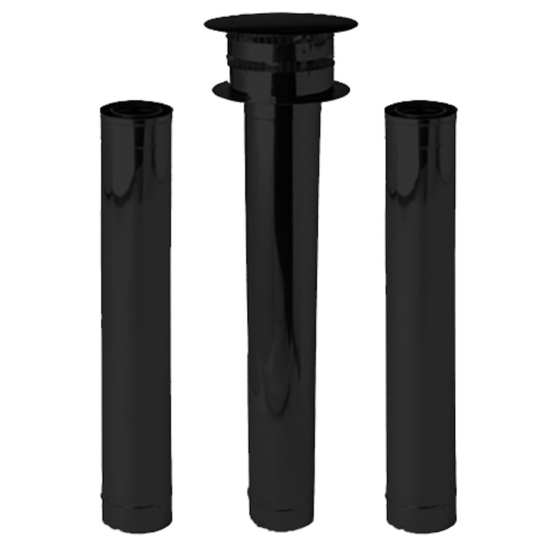 Gazco Top Exit Vertical Balanced Flue Termination Kit - Anthracite