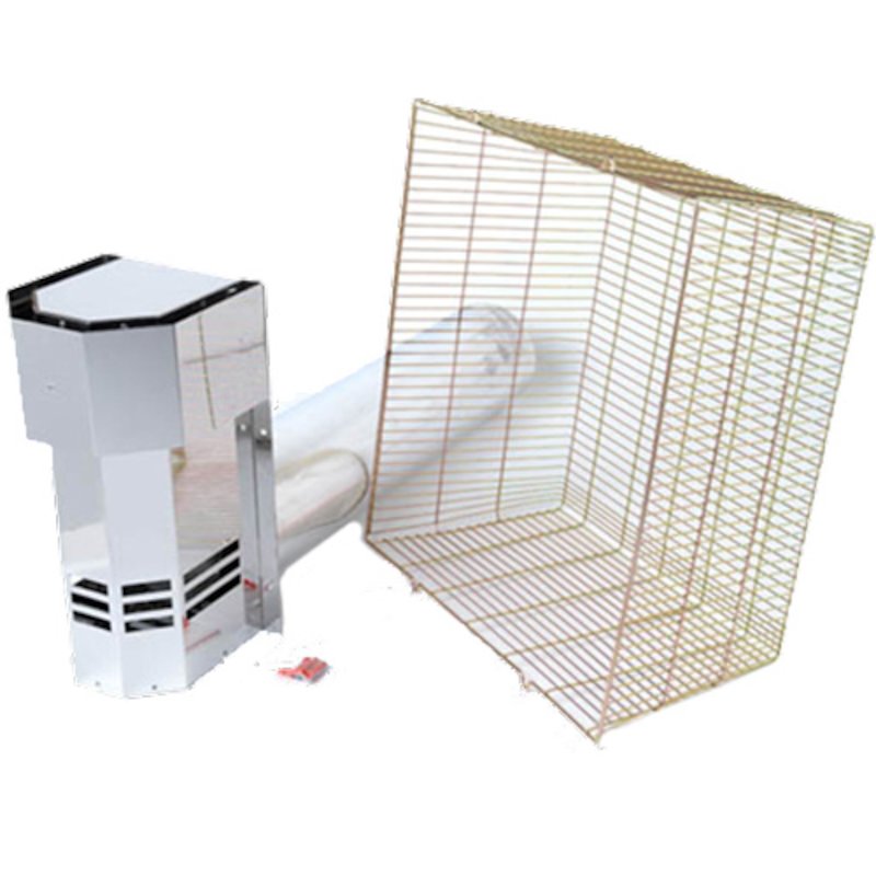 Gazco Rear Exit Horizontal Balanced Flue Termination Kit - Silver Filigree