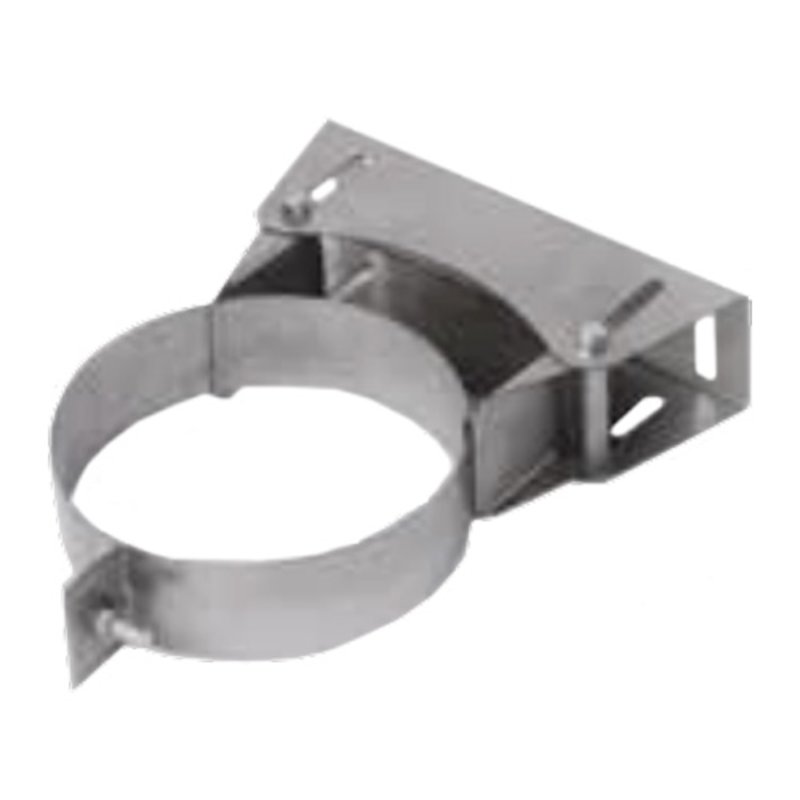 Gazco Adjustable Wall Support Plate - Balanced Flue Pipe - Silver Filigree