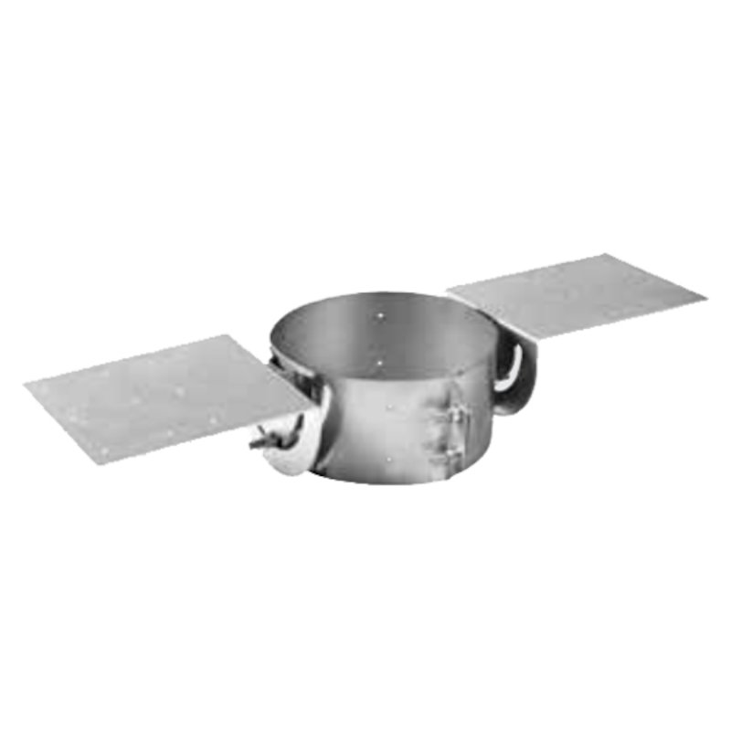 Gazco Roof Support Plate - Balanced Flue Pipe - Silver Filigree