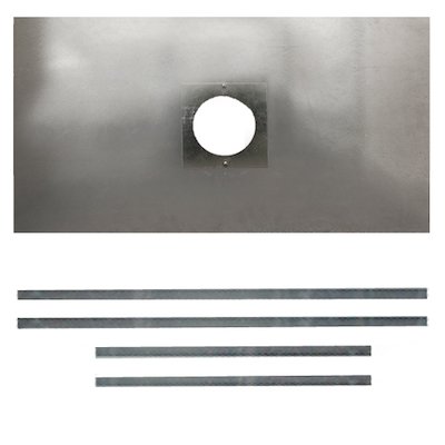 Premium Steel Register Plate 900x495 Silver Brackets with Hole Silver Trim