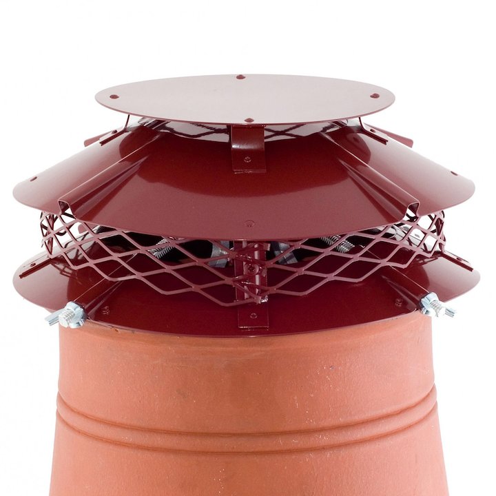Brewer Ultimate Flue Cowl Terracotta Hook Fix - Terracotta
