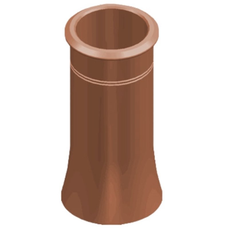 Clay Cannon Head Traditional Chimney Pot - Terracotta
