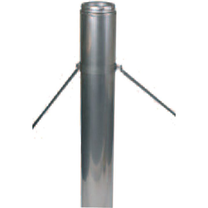 Convesa KC Twinwall Flue Telescopic Roof Brace Arms - Silver Filigree