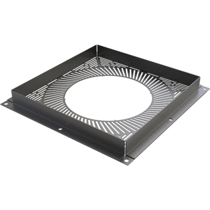 Convesa KC Twinwall Flue Ventilated Firestop Plate - Black