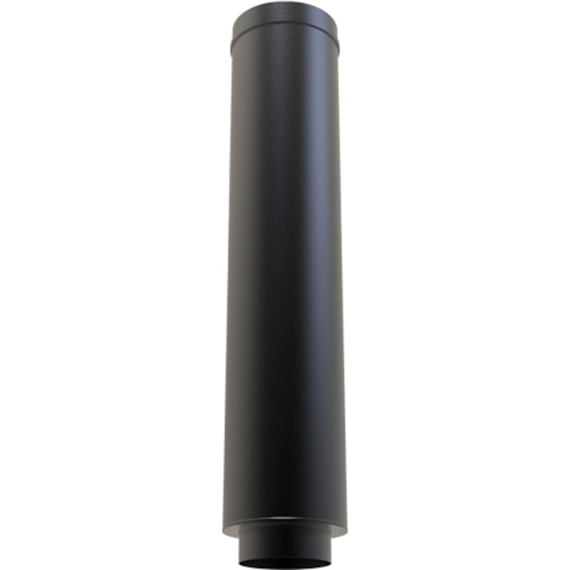 Convesa KC Twinwall Flue 1m Starter Length inc Appliance Connector - Black