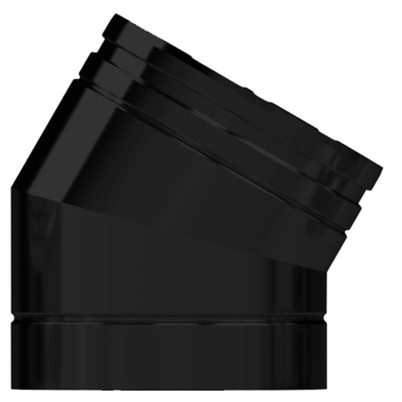 Midtherm HTS Twinwall Flue 30° Elbow - Black