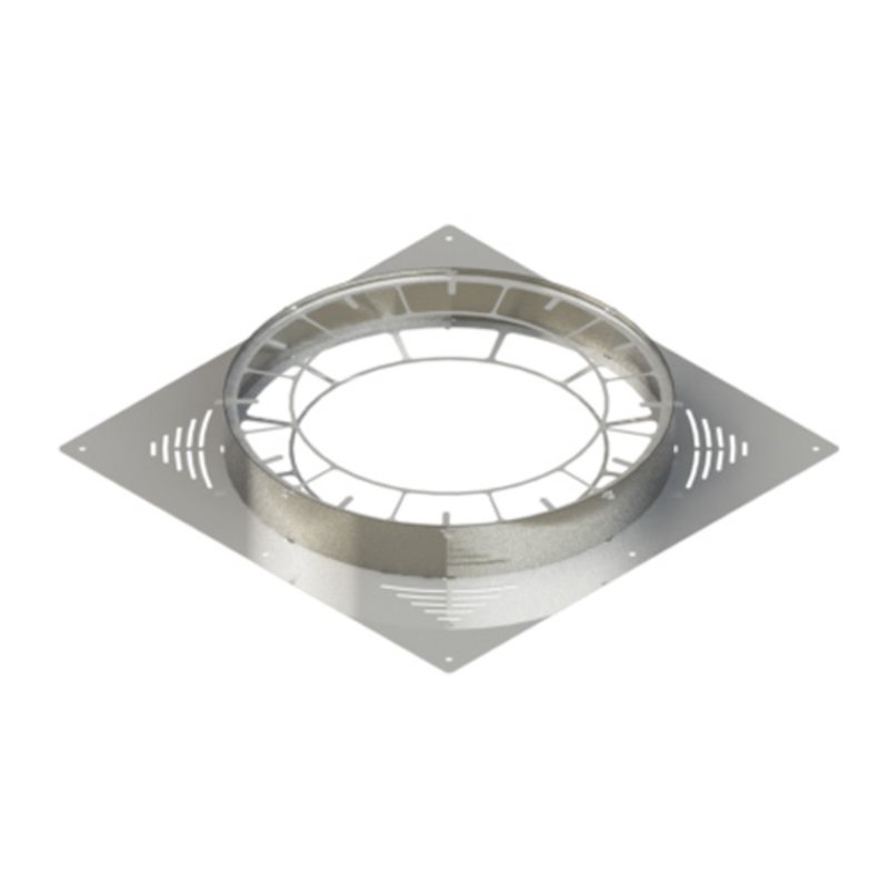 Midtherm HTS Twinwall Flue Ventilated Firestop and Collar - Silver Filigree