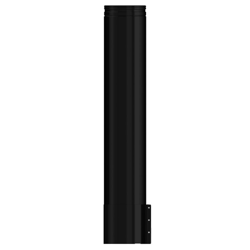 Midtherm HTS Twinwall Flue 1m Starter Length inc Appliance Connector - Black