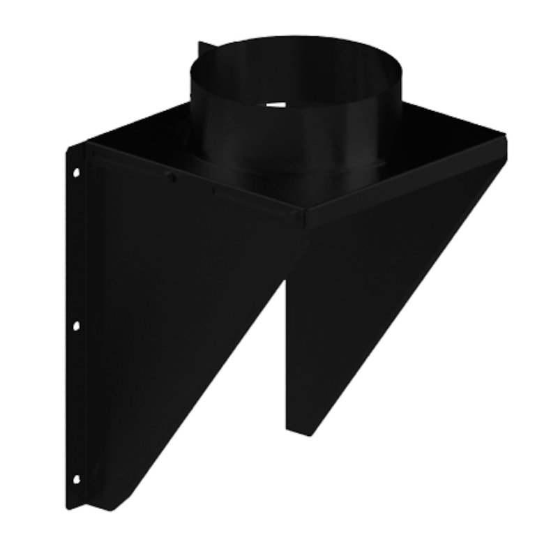 Midtherm HTS Twinwall Flue Intermidiate Wall Support Bracket - Black