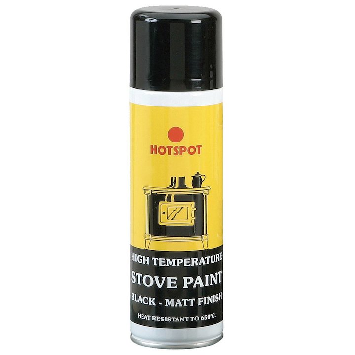 Hotspot Heat Resistant Stove Paint - Aerosol Spray - Matt Black