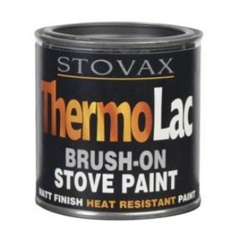 Thermolac Heat Resistant Stove Paint - Tin - Matt Black