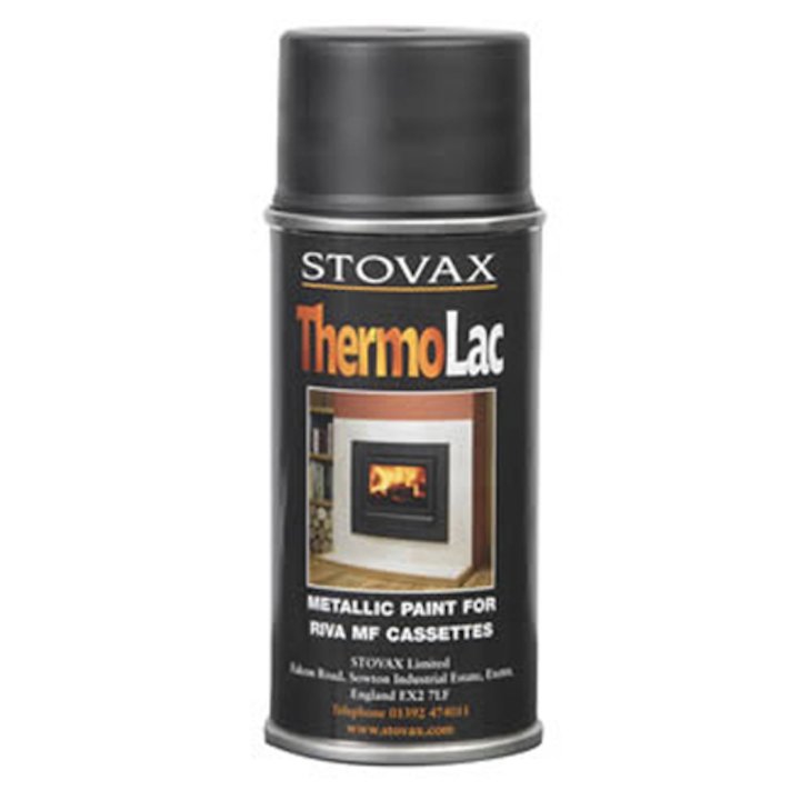 Riva Heat Resistant Stove Paint - Aerosol Spray - Midnight Black