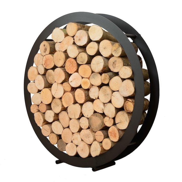 Harrod Circular Log Holder - Black