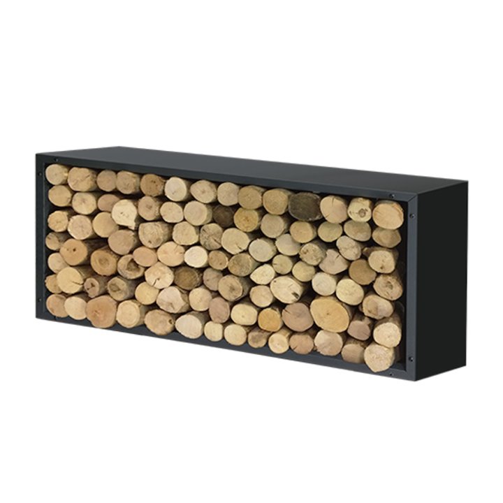 Harrod Contemporary Log Holder - Black