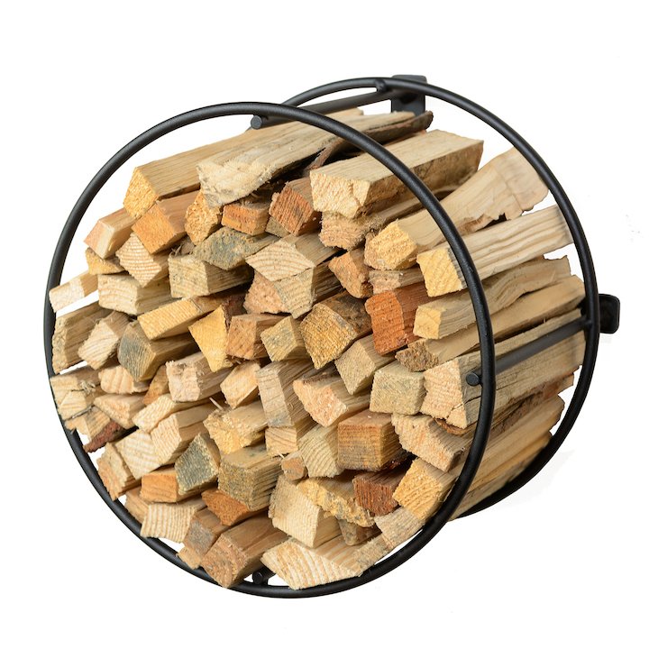 Harrod Wire Circle Wall Mounted Kindling Holder Log Holders