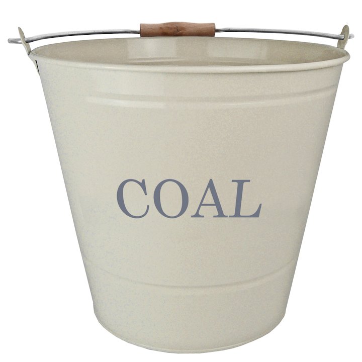 Manor Coal Bucket with Handle - Cream