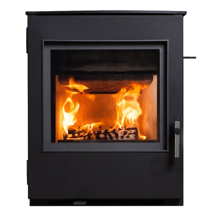 ESSE 301 Multifuel Inset Stove Black Contemporary Door - Black