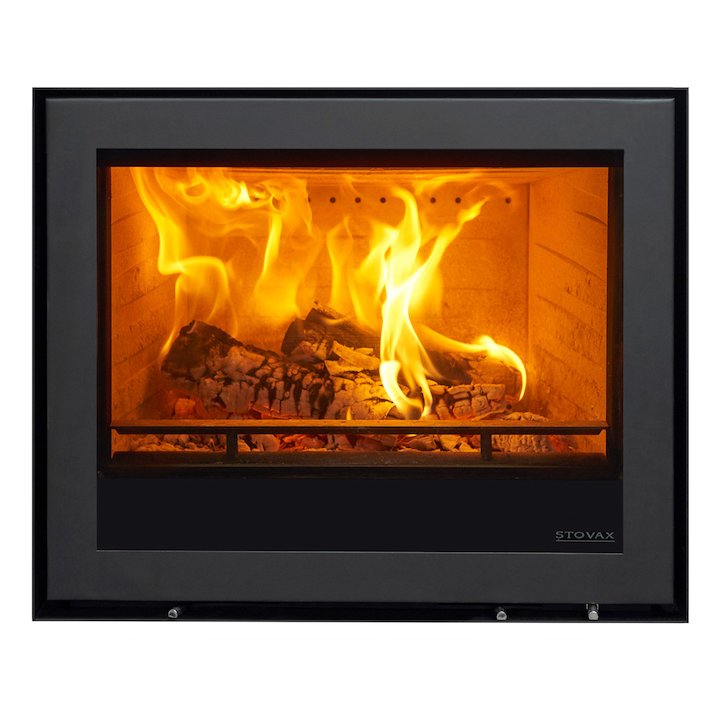 Stovax Elise 680 Multifuel Cassette Fire - Frontal Black Frameless/Edge - Black