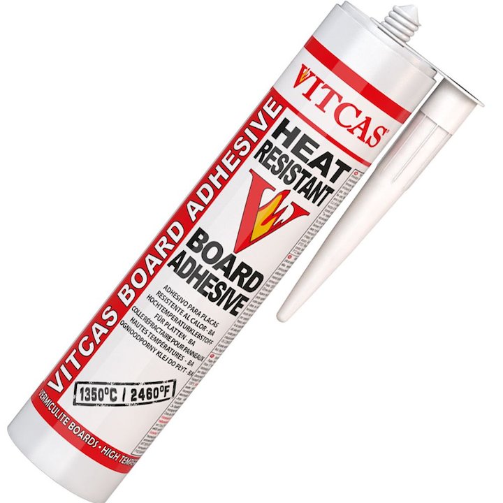 Vitcas Heat Resistant Board Adhesive 310ml Cartridge - Grey