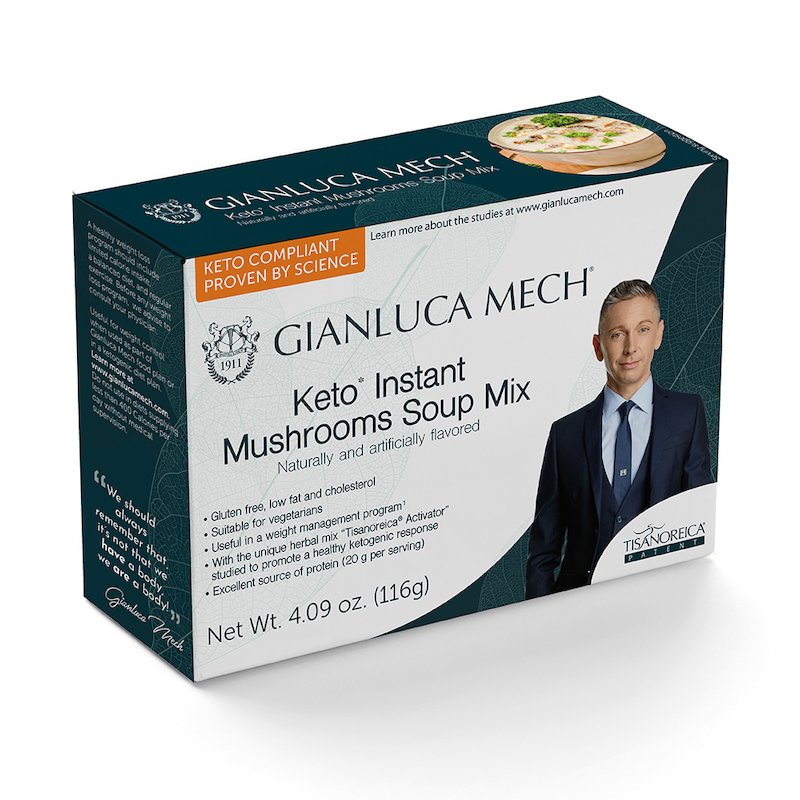 Mushroom-flavoured soup