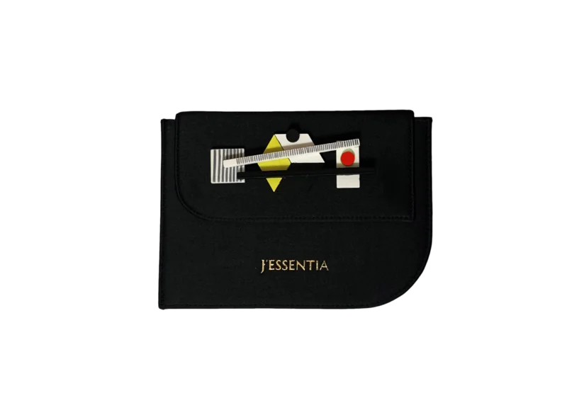 J'ESSENTIA LUXURY - Leather clutch bag with 3D ART by J'ESSENTIA