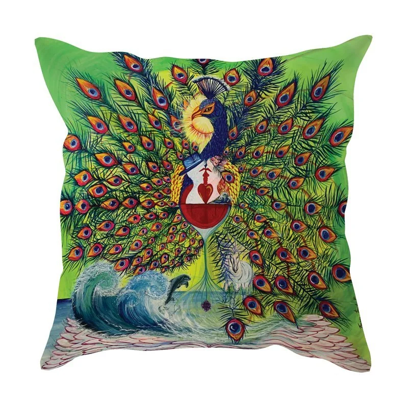 Cushion with printed artwork PAINT THE SOUL by J'ESSENTIA