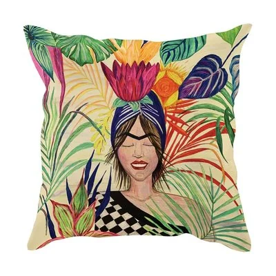 Cushion with printed artwork SPRING