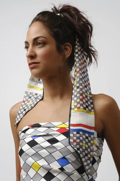 SICILIA BEDDA doubleface band scarf