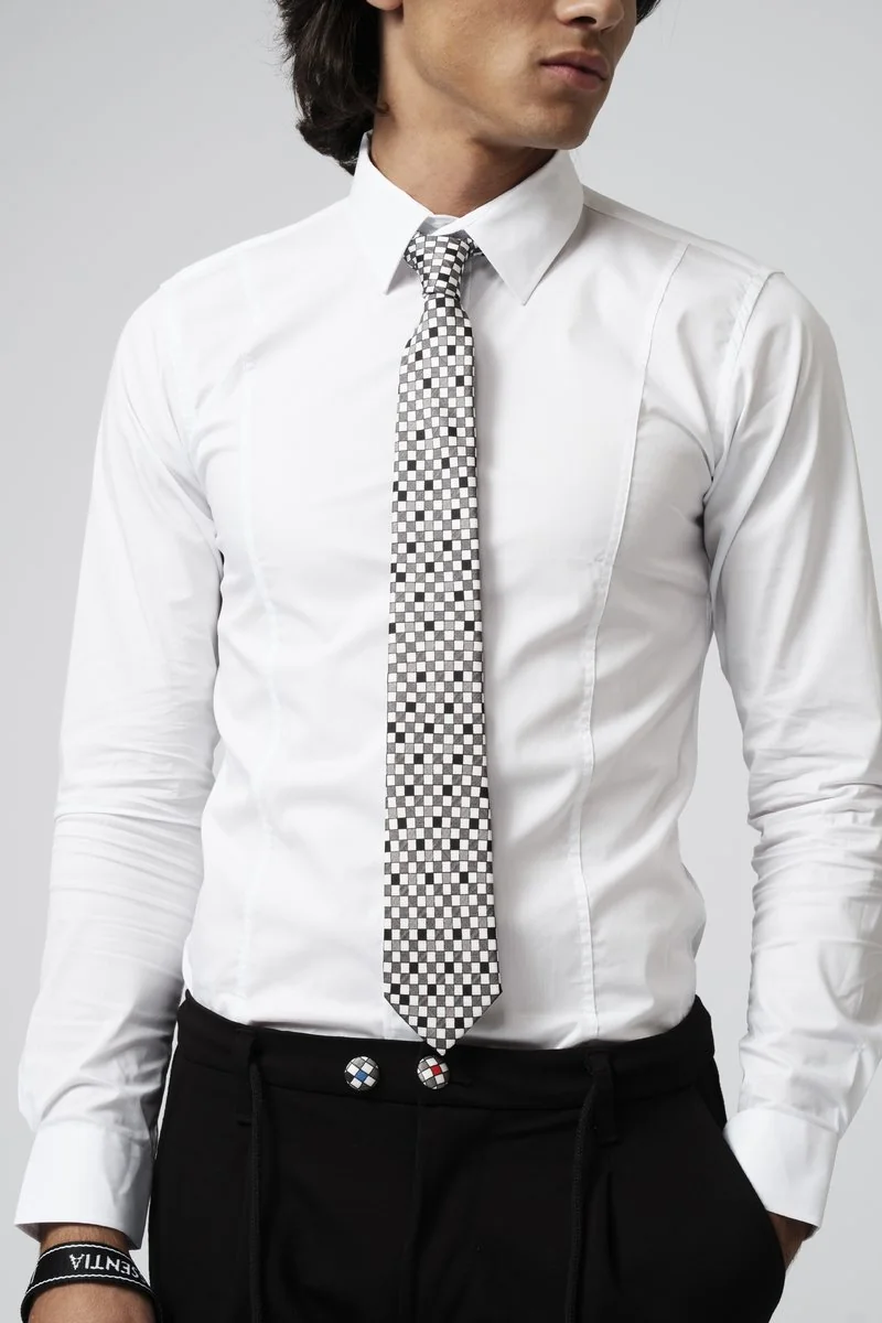 Cravatta “Quadri Black & White” by jessentia