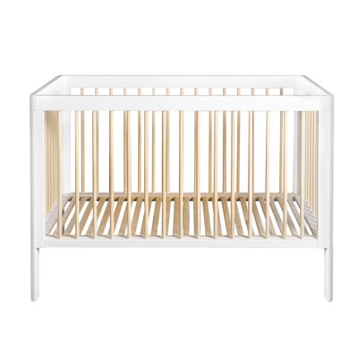 CuddleCo Troll Lukas Cot Bed- White/Natural