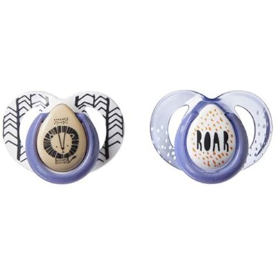 Tommee Tippee 6-18m Closer to Nature Anytime Soothers 2pk - Blue - Default
