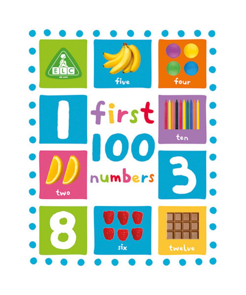First 100 Numbers Board Book Kaliedy