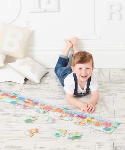 Touch and Feel Numbers Train Puzzle