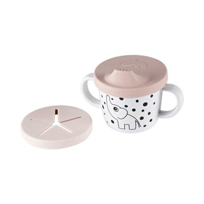 Done by Deer Silicone Spout/Snack Cup - Powder - Default