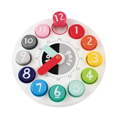 Early Learning Centre Wooden Teaching Clock - Default