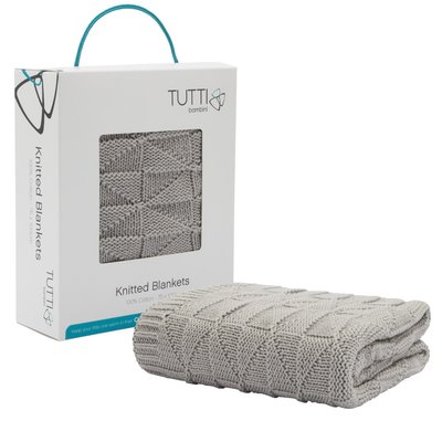 Tutti Bambini CoZee Knitted Blanket Putty