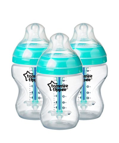 Tommee Tippee Advanced Anti-Colic 260ml Baby Bottles - 3 Pack