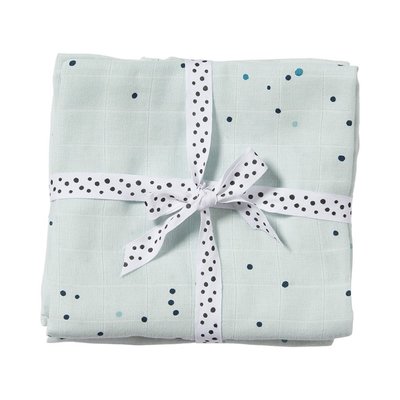 Done by Deer Burp Cloth 2 Pack Dreamy Dots Blue