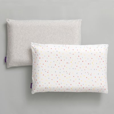 Clevamama Cotton Toddler Pillow Case 2PK-Grey