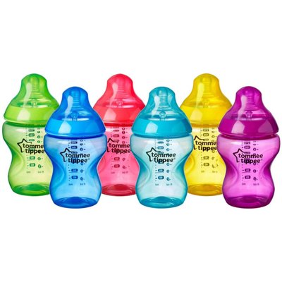 Tommee Tippee Closer to Nature Fiesta Bottles 260ml - 6 Pack