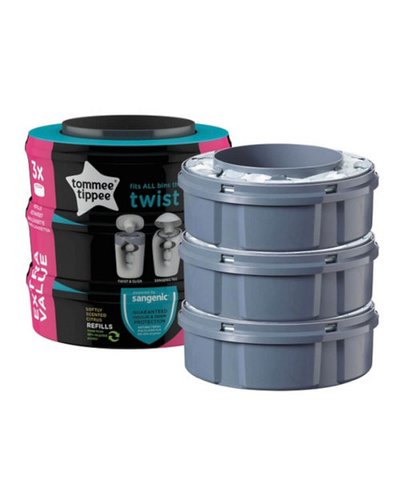 Tommee Tippee Click 'n' Twist Cassettes Refill 3 Pack