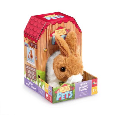 Pitter Patter Pets Teeny Weeny Bunny- Brown
